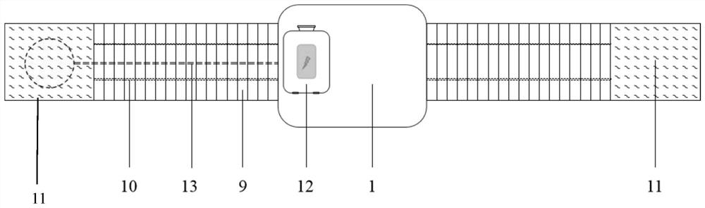 Attached unmanned aerial vehicle anti-falling bionic air bag device