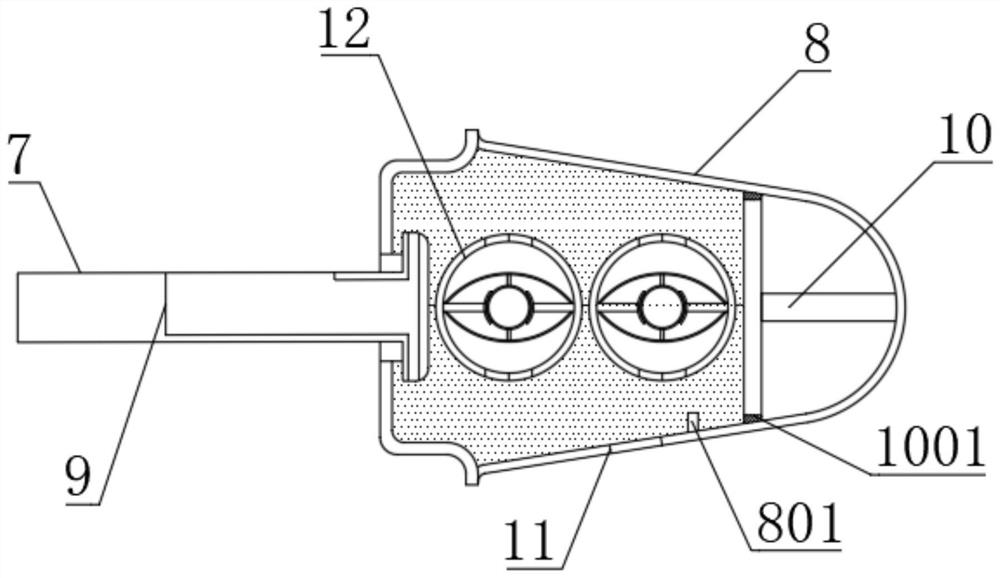 High-voltage straight-flow stop valve