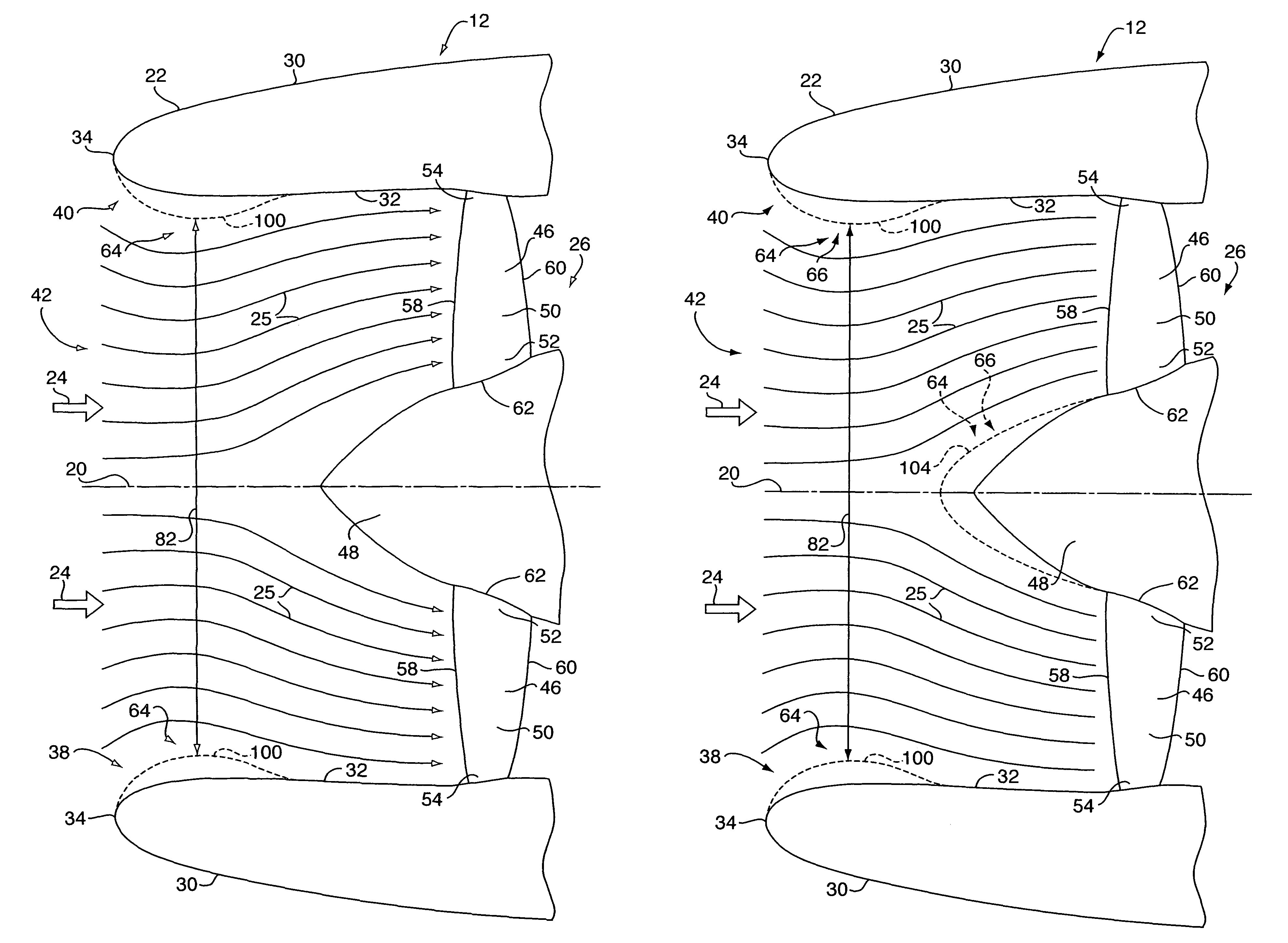 Gas turbine engine inlet with noise reduction features