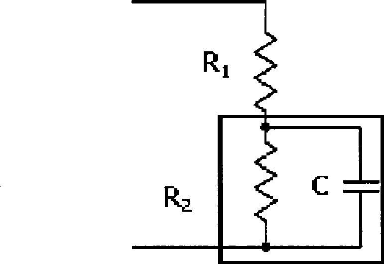 On-line DC detection method and system for internal resistance of accumulator