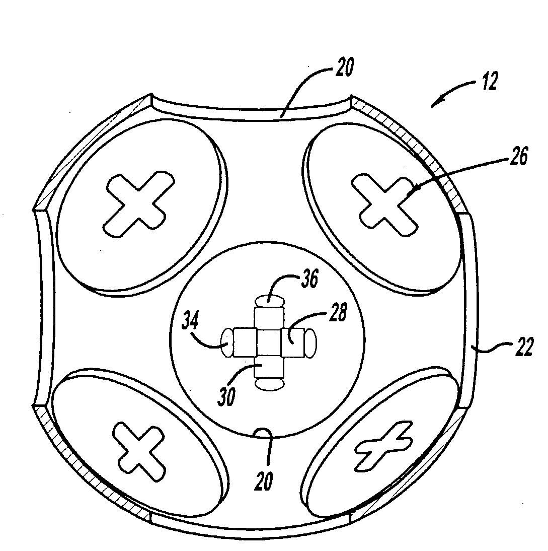 Spherical motor using oscillatory magnetic fields