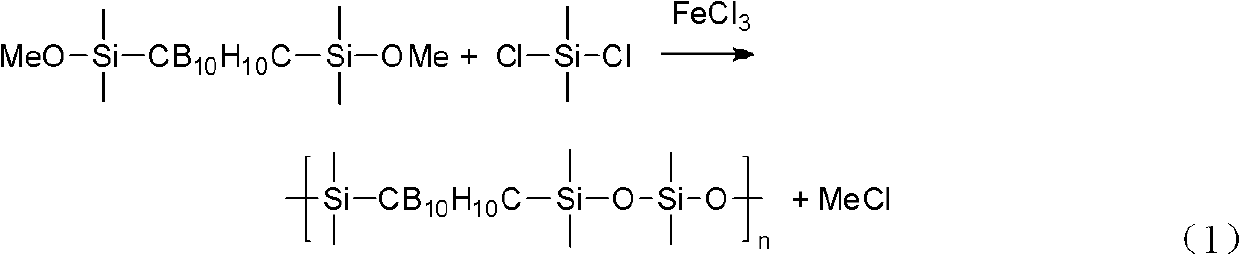 Poly(carborane-siloxane/silazane) polymer and preparation method thereof