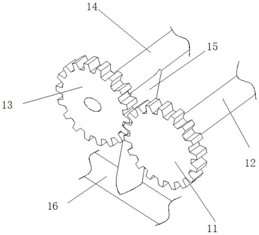 Outdoor barbecue flue gas treatment device capable of changing angles along with wind directions