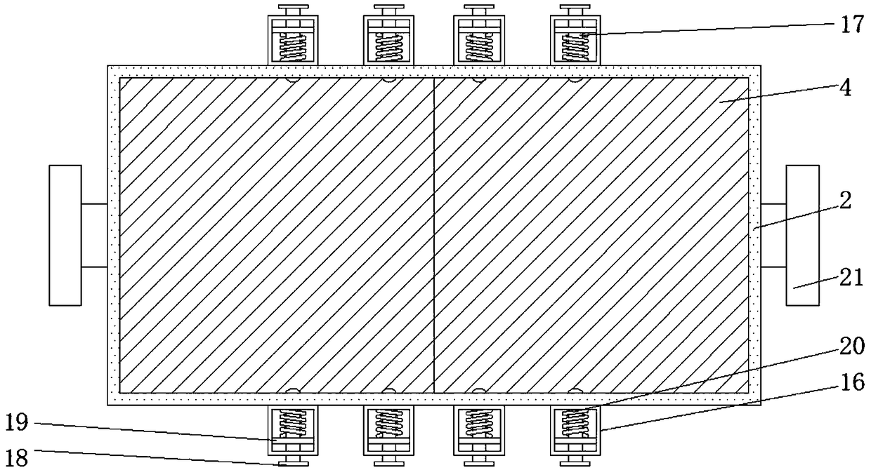 Feces receiving device applied to nursing bed