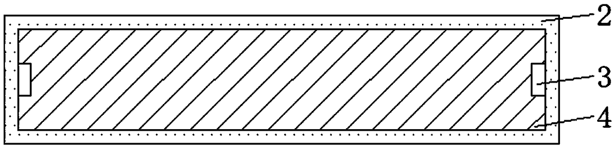 Feces receiving device applied to nursing bed