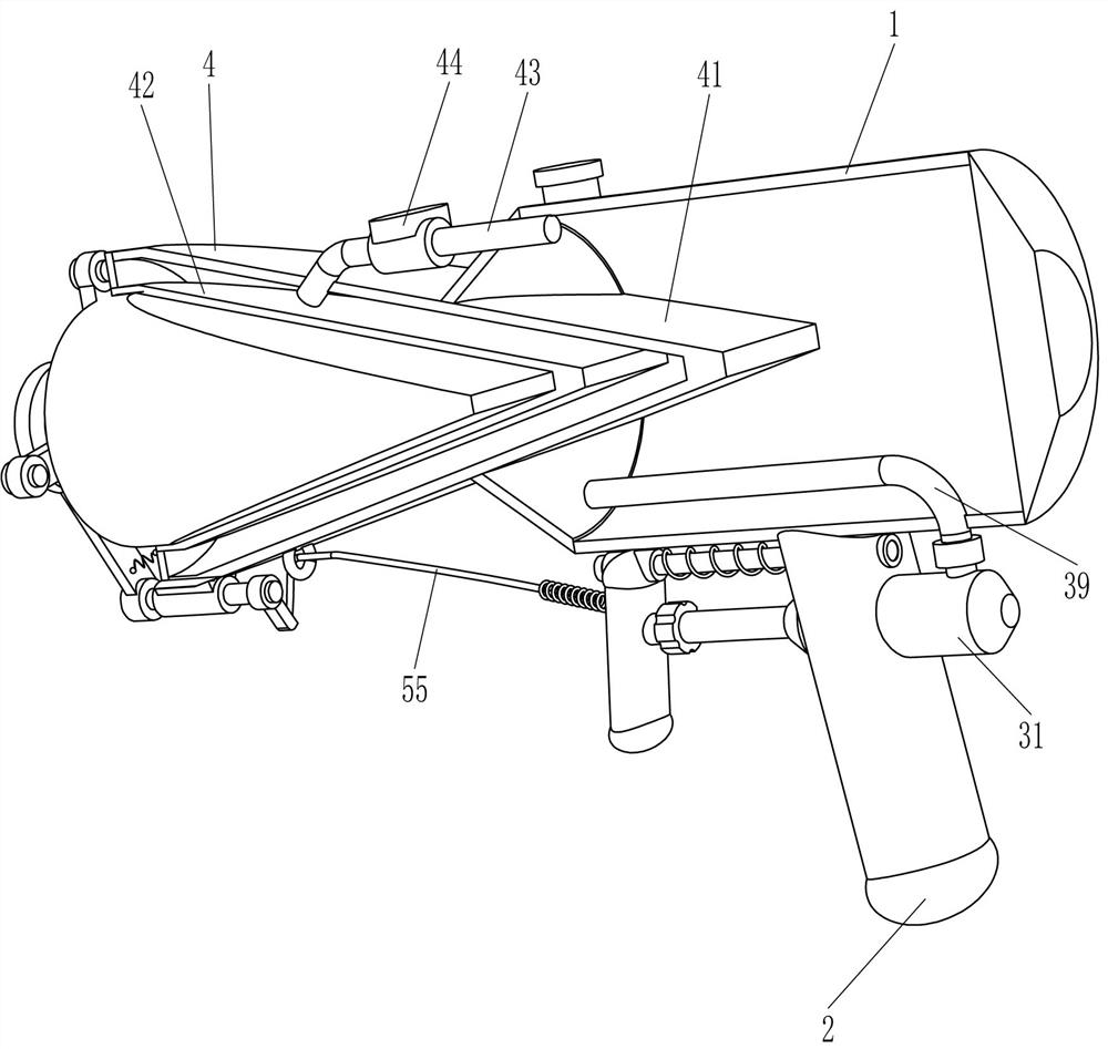 Quantitative squeezing device for ointment for dermatology department