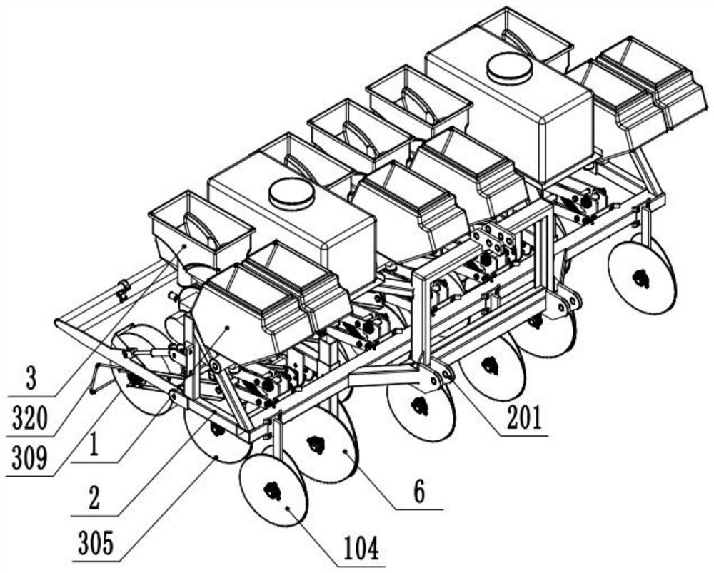 Composite seeding machine