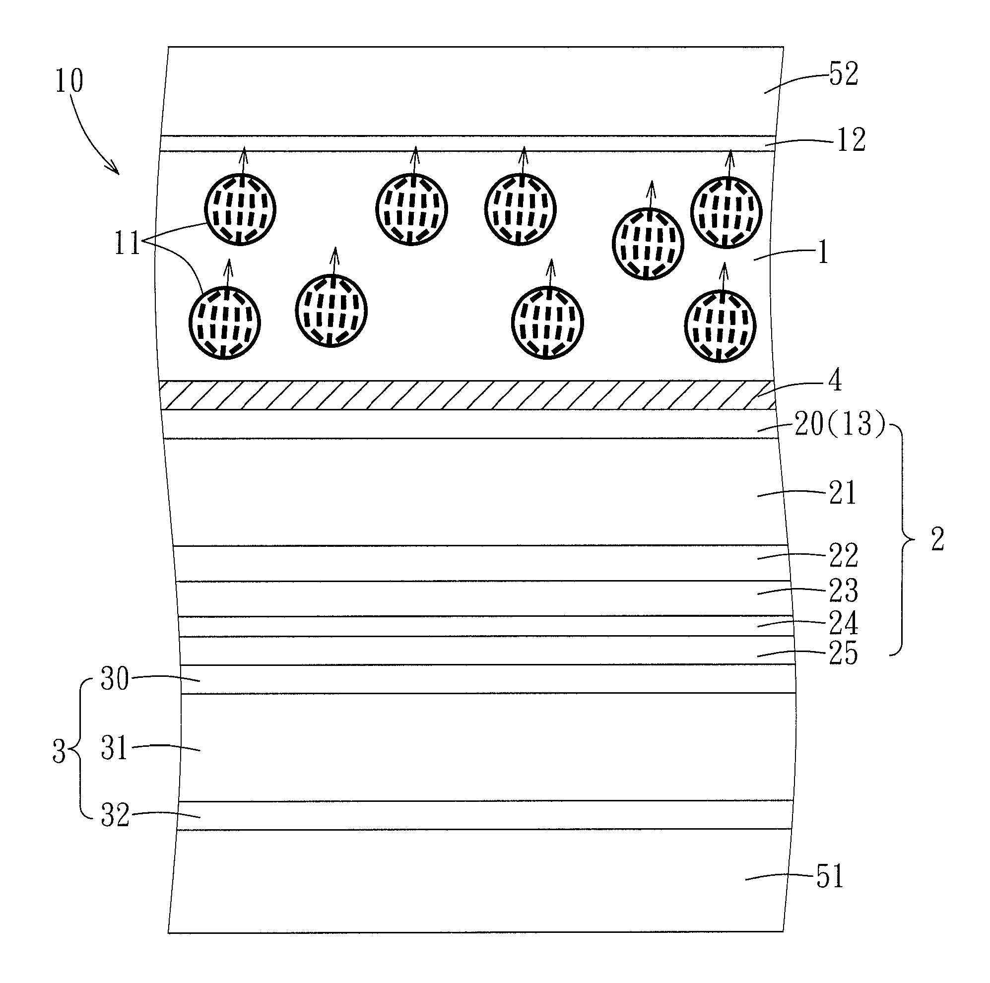 Transflective display device