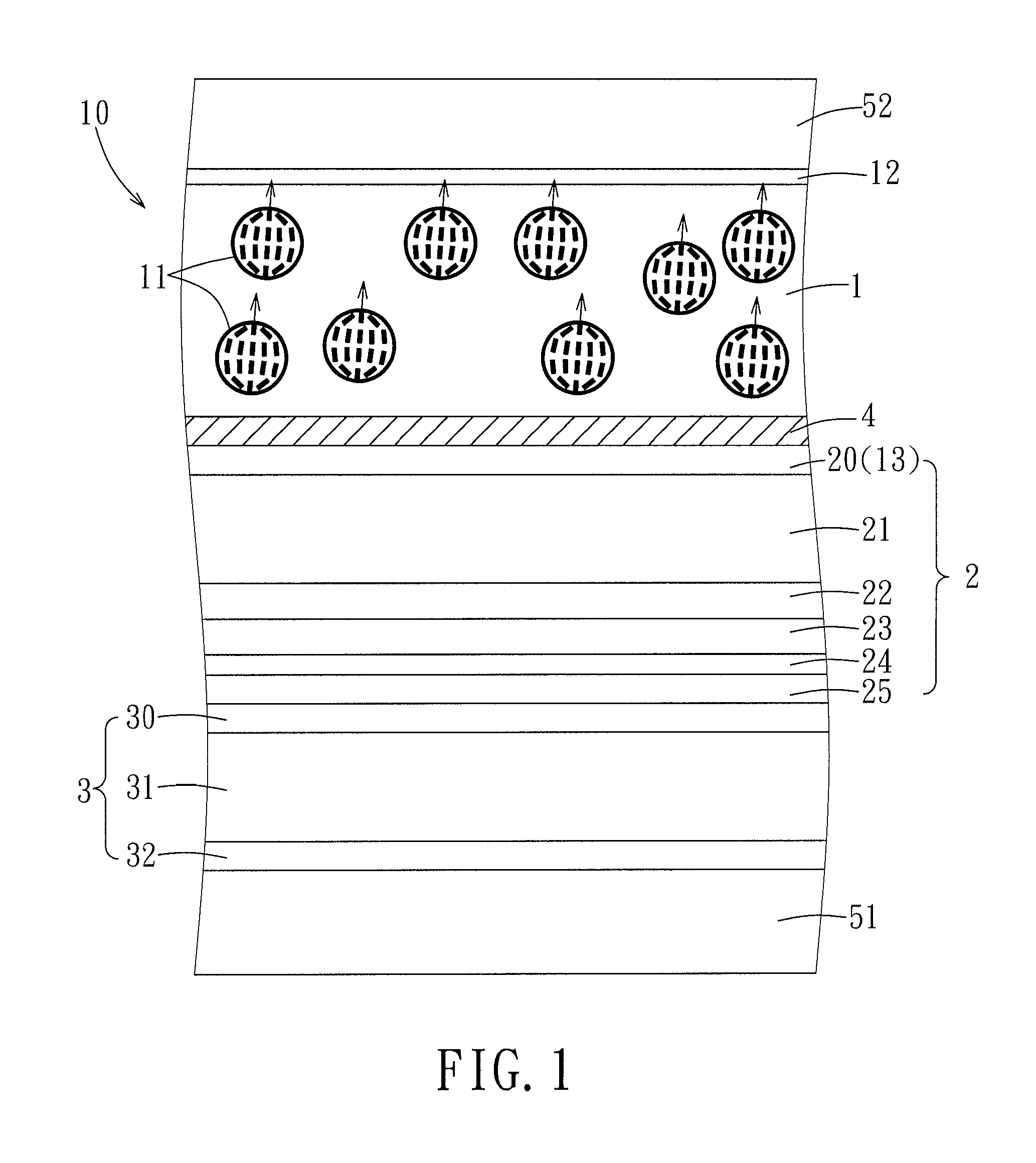 Transflective display device