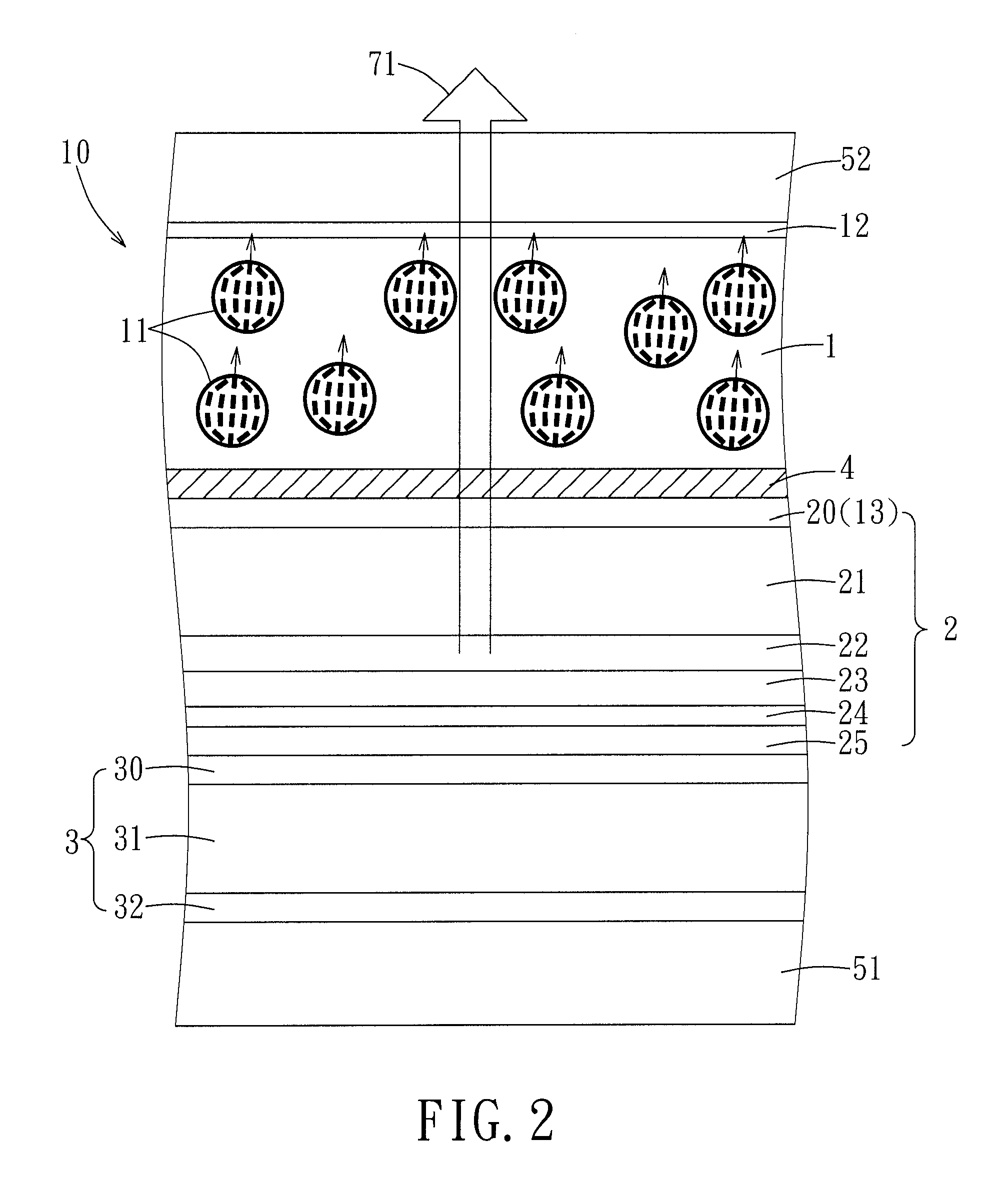 Transflective display device