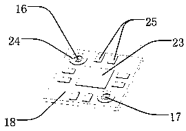 Surface-mounted piezoelectric micropump and manufacturing method thereof