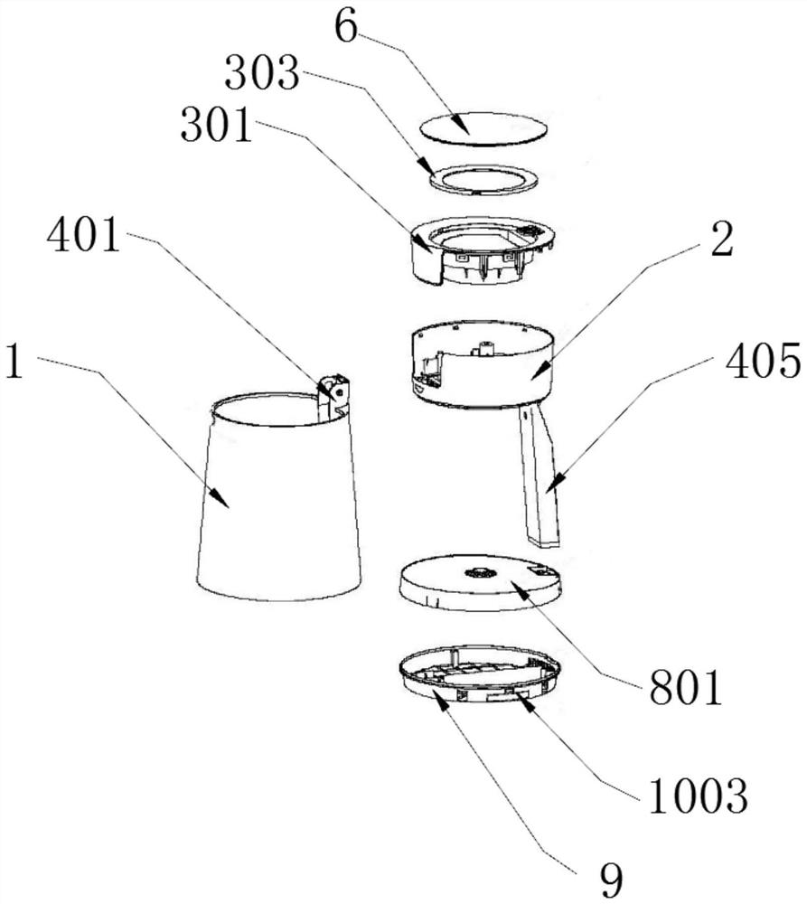 Intelligent voice interaction control garbage storage and sterilization multifunctional robot