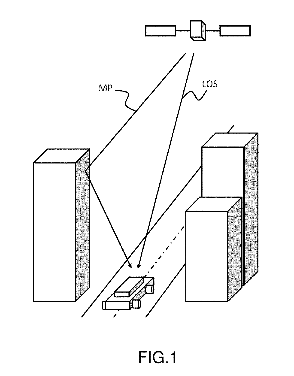 Multi-antenna device for the rejection of multi-paths in a satellite navigation system and associated method