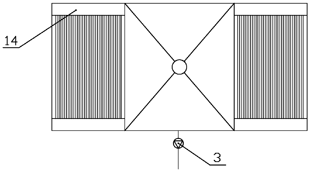 Horizontal direct-connection type phase change heat exchange device