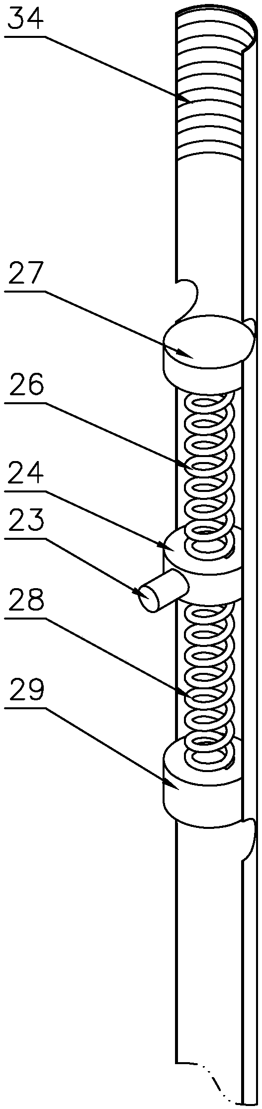 Rehabilitation walking-assisted protection stick