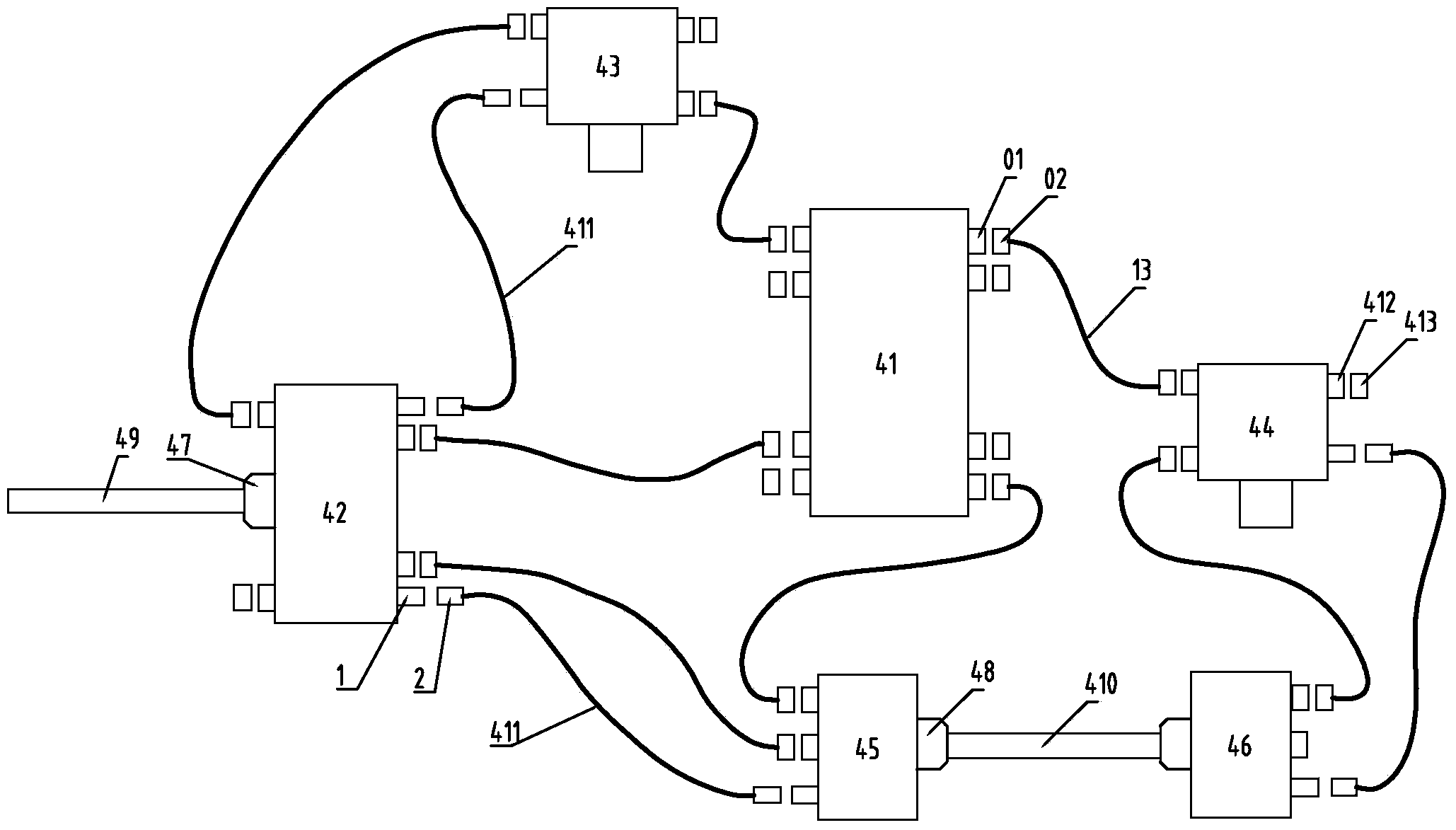 Deep water pipeline multi-circuit bridging system and testing and installing method thereof