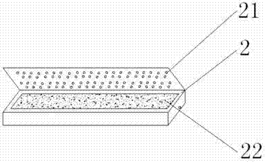 Louver body for humidification of central heating heat source