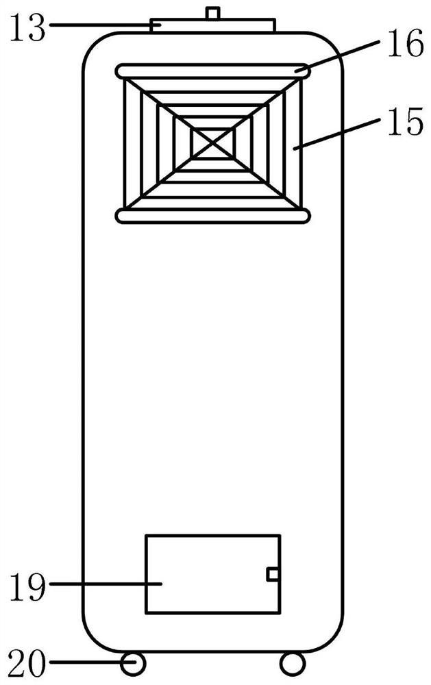 Robot type ventilating and purifying device suitable for clean room of hospital