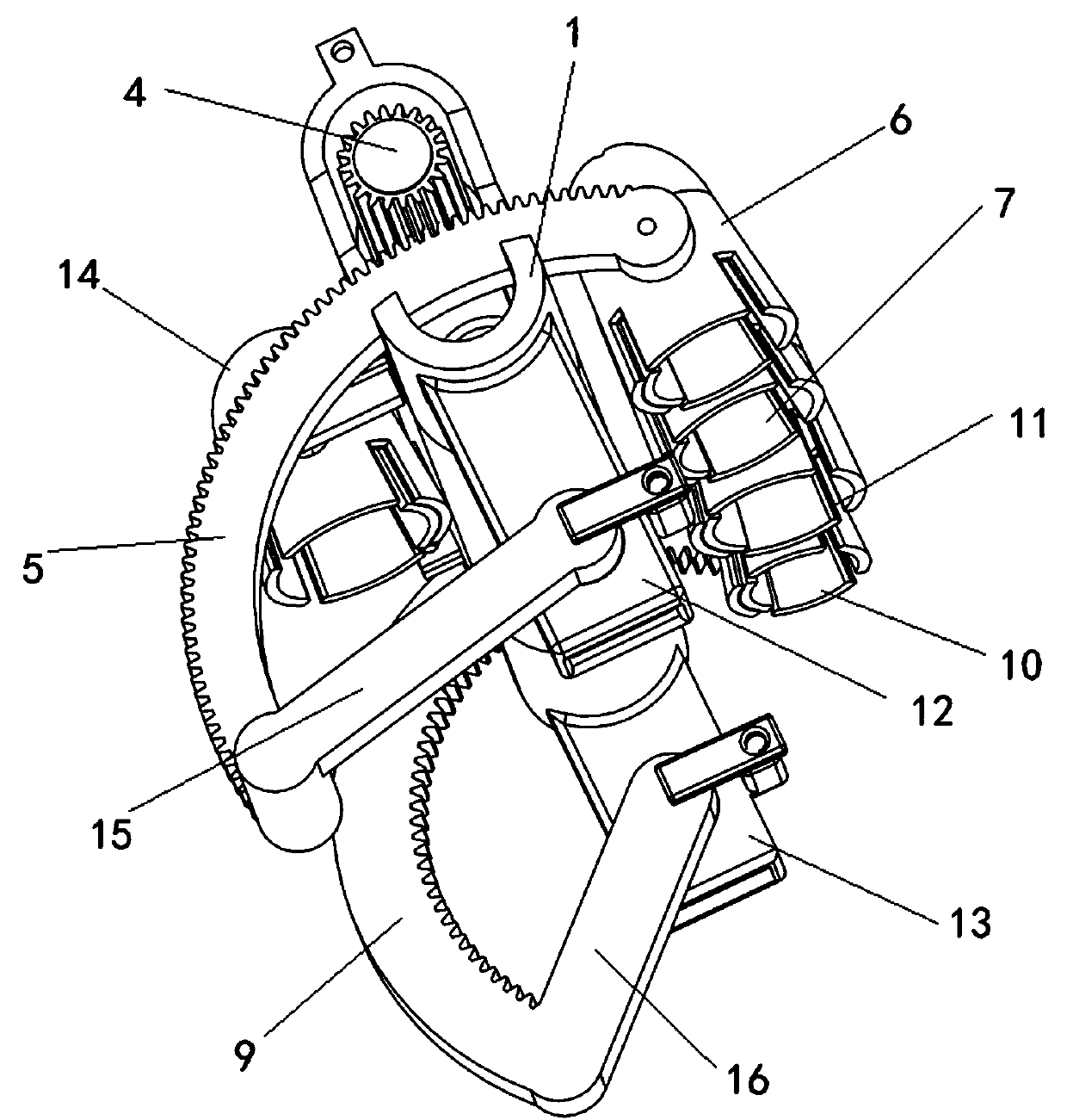 Exoskeleton finger rehabilitation training device