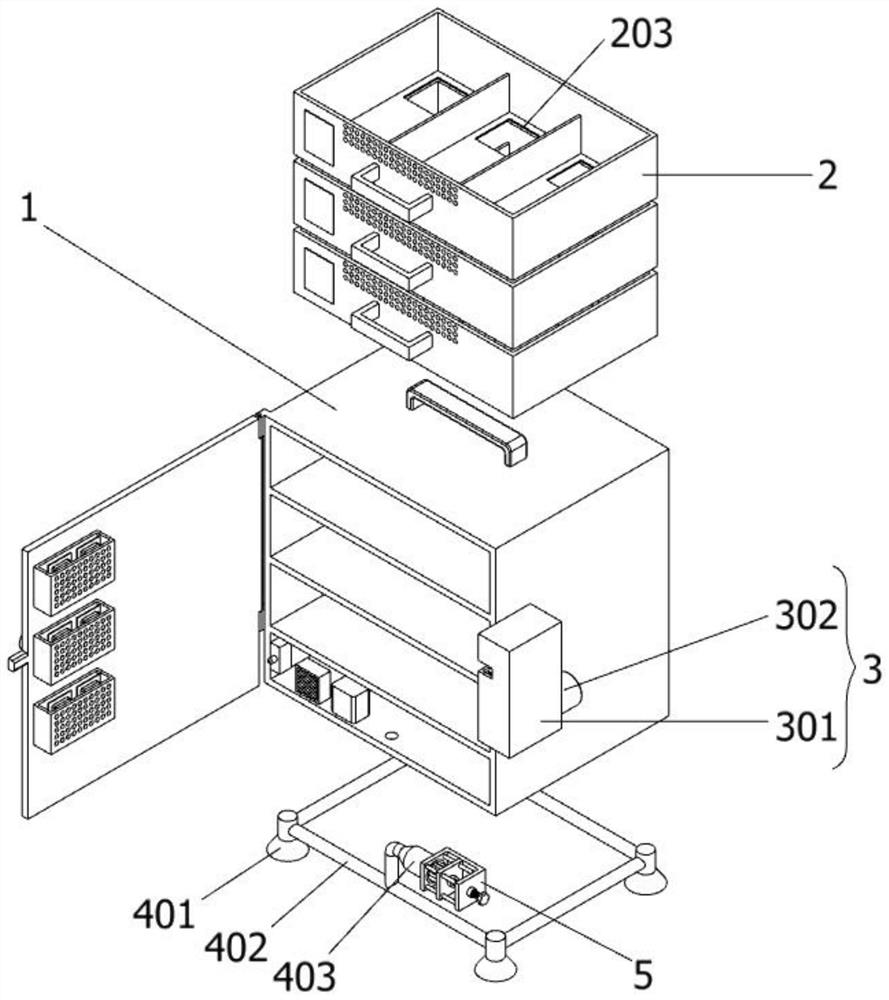 Household medicine chest with child protection structure and capable of quickly searching medicines