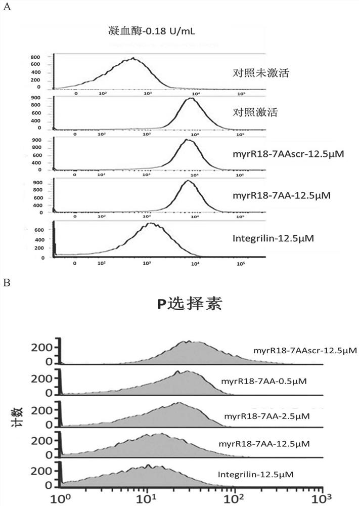 Application of r18-7aa polypeptide modified by octadecylation and its derivative polypeptide