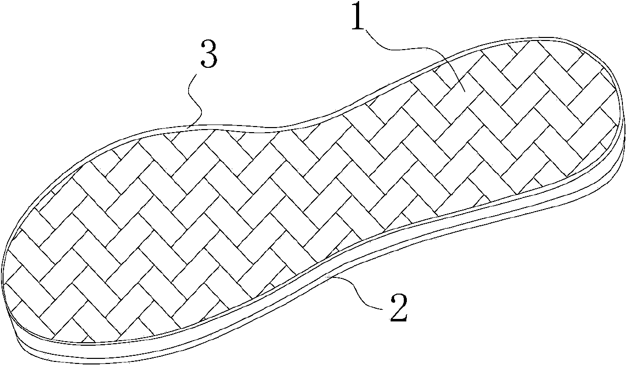 Natural coir sole and production method thereof and shoes with soles