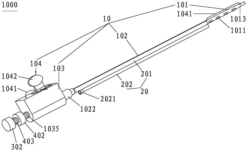 Body cavity drainage device with tube replacing component