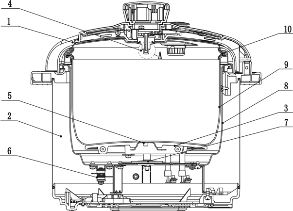 Safety relief temperature controlled electric pressure cooker and precious voltage controlling method thereof