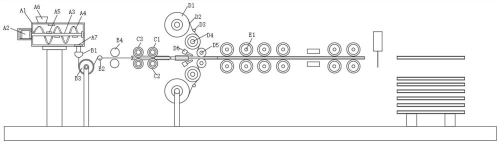 Production process of high-performance continuous fiber thermoplastic composite material