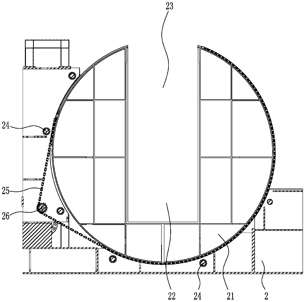 Automatic structural steel overturning device