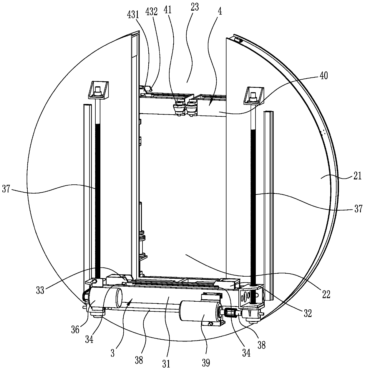 Automatic structural steel overturning device