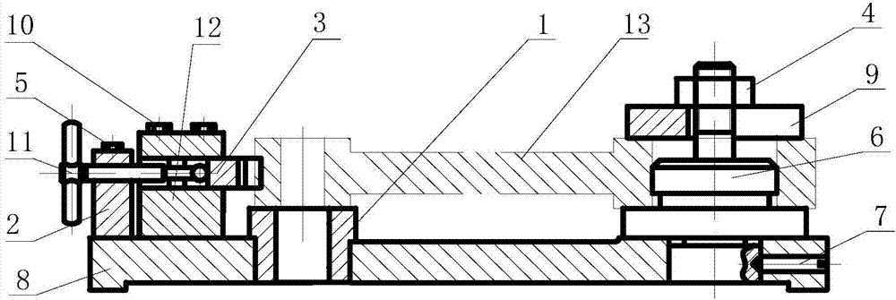 End face milling clamping device of automobile engine connecting rod small end