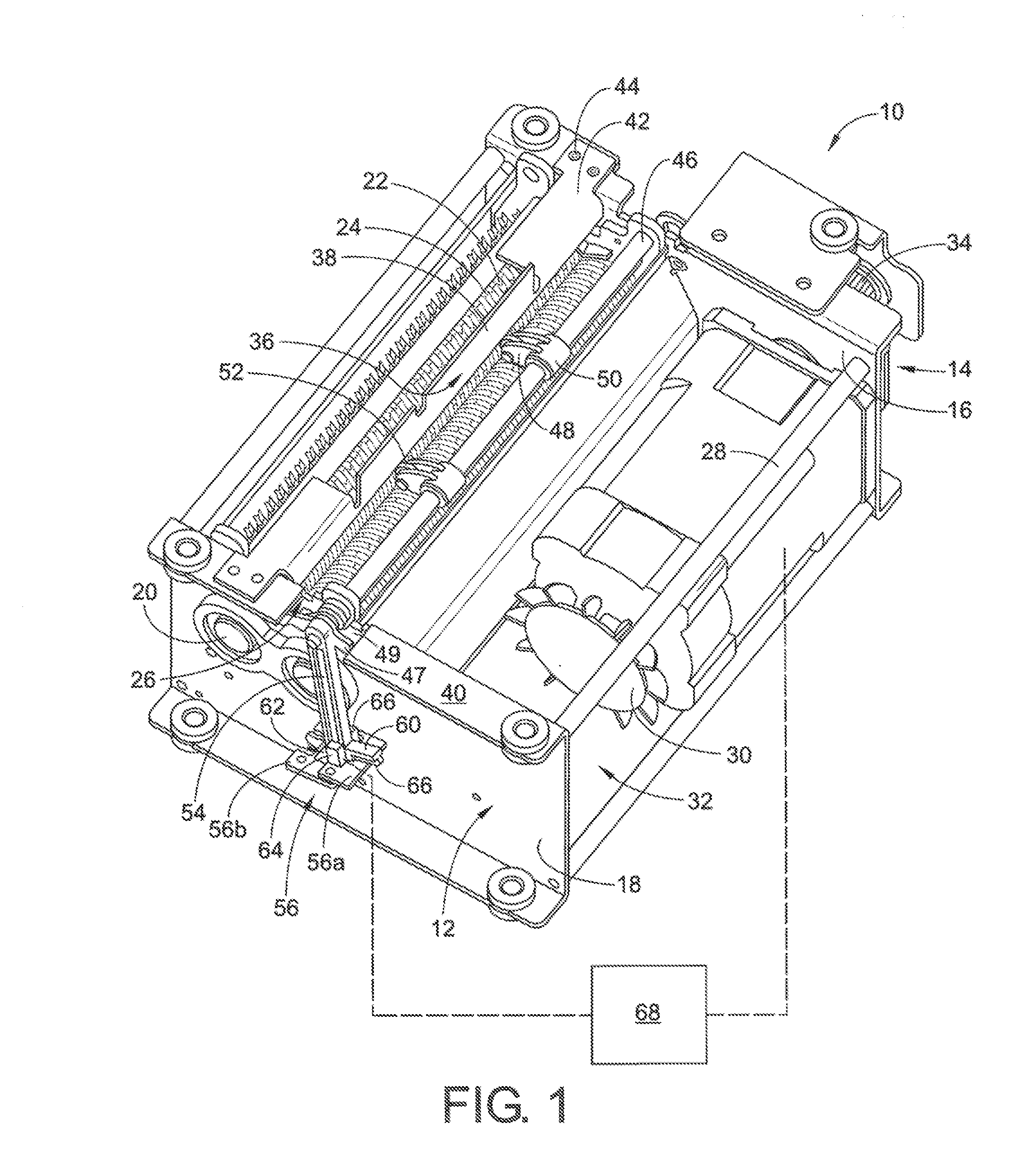 Anti-jamming assembly for shredders of sheet like material