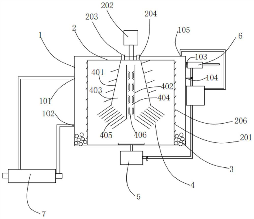 Waste paper raw material treatment device and use method thereof