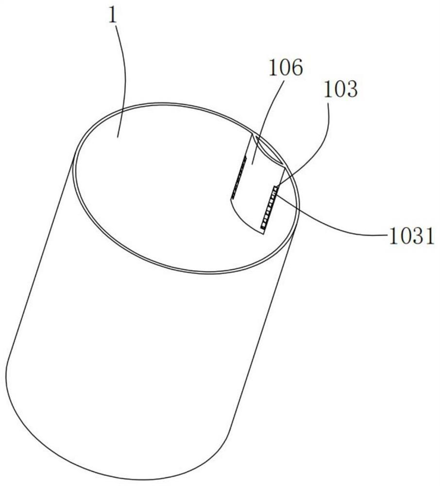 Waste paper raw material treatment device and use method thereof