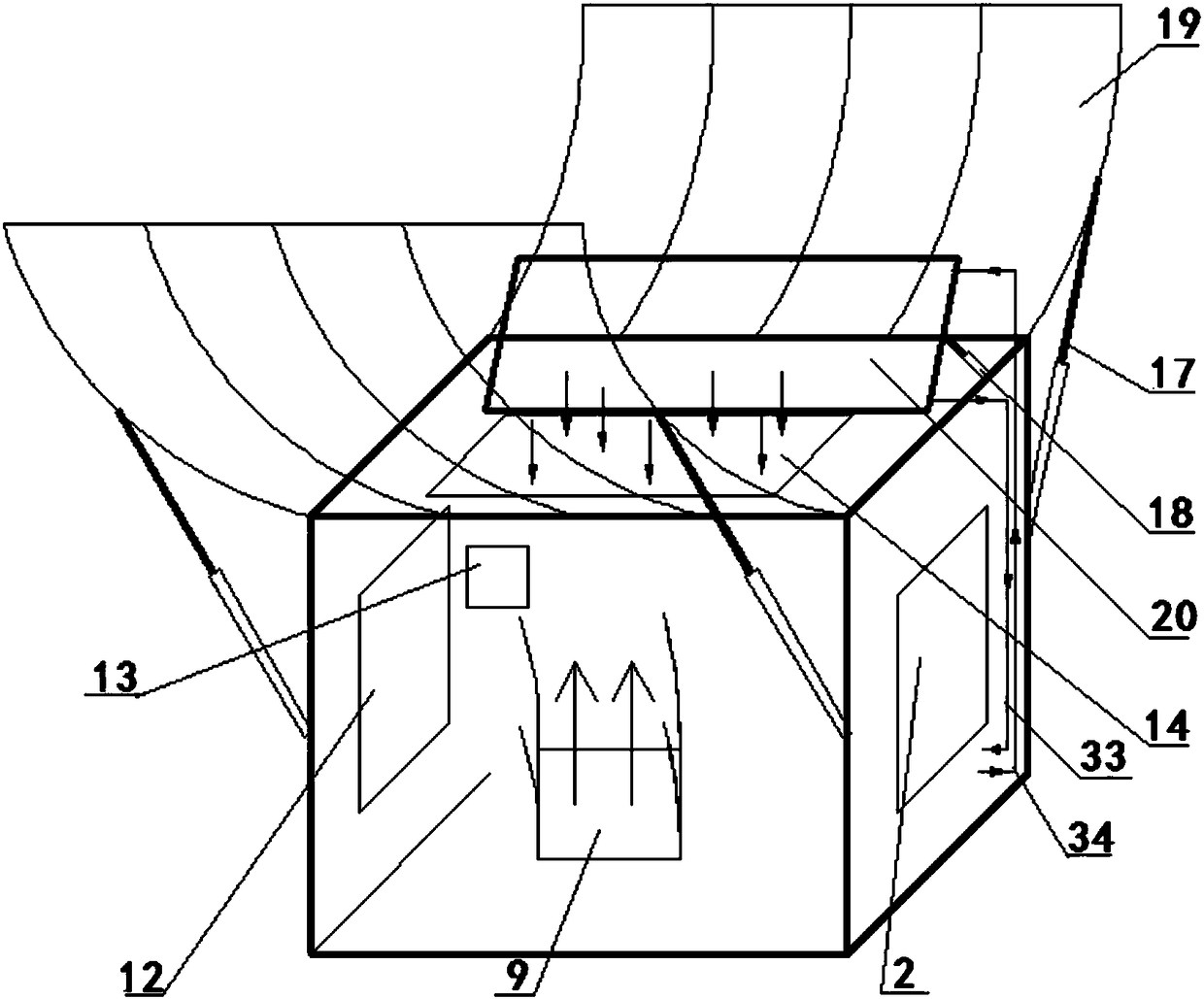 Winter and summer dual-purpose air conditioner combined with solar heating and evaporative cooling