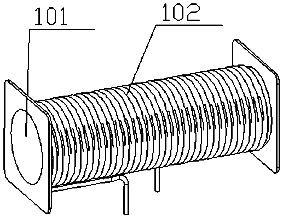 Cooling and mixing cylinder for ice cream machine