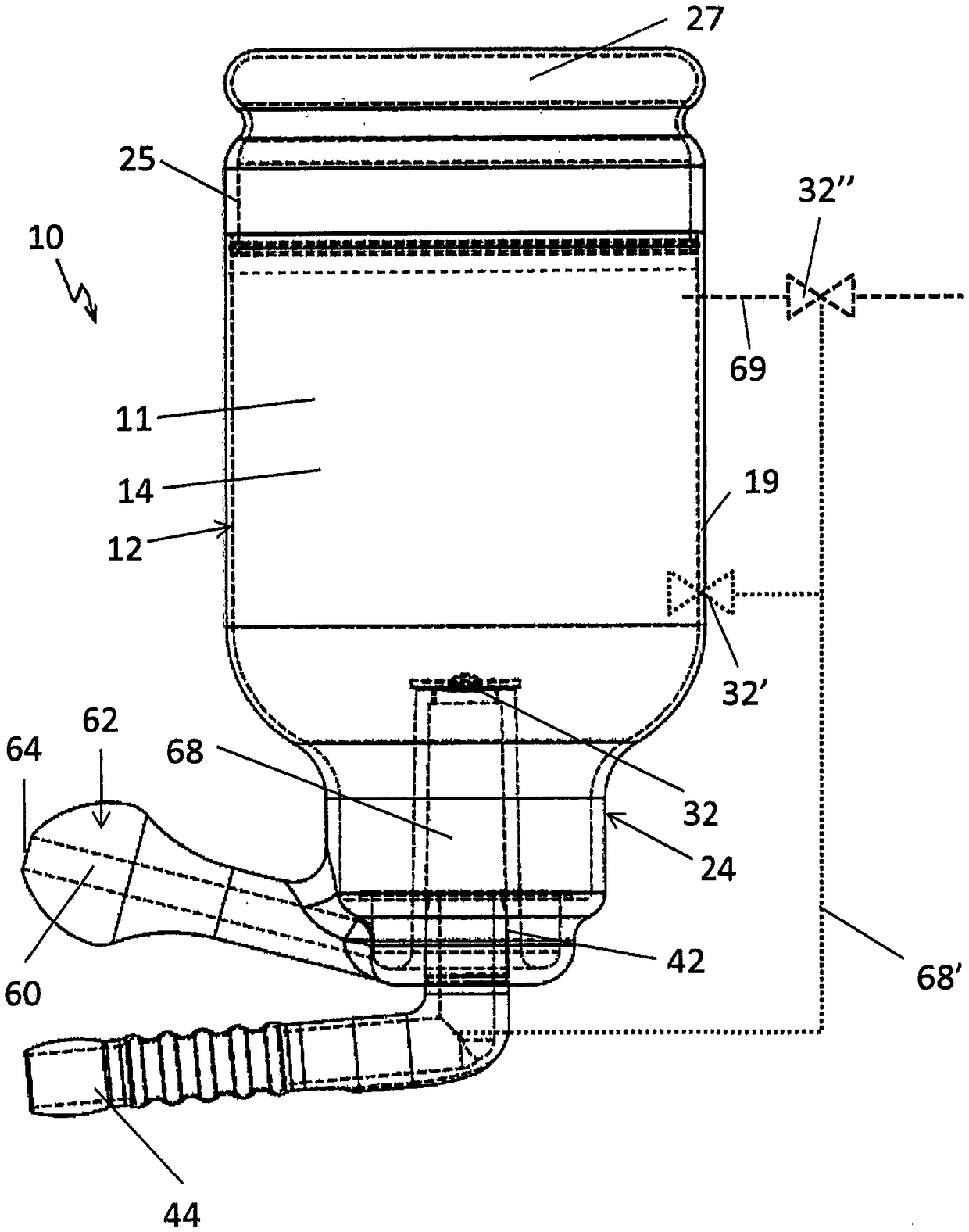 Nasal rinse with valve actuatable by breathing air