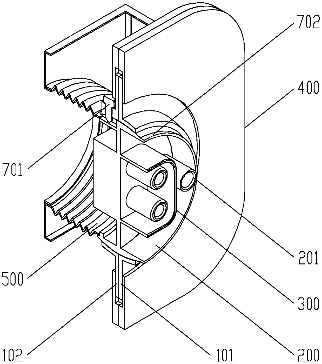 Flexible charging connection device and charging equipment