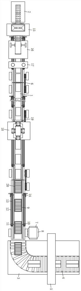 Integrated packaging production line for clinopodium polycephalum tablet aluminum foil