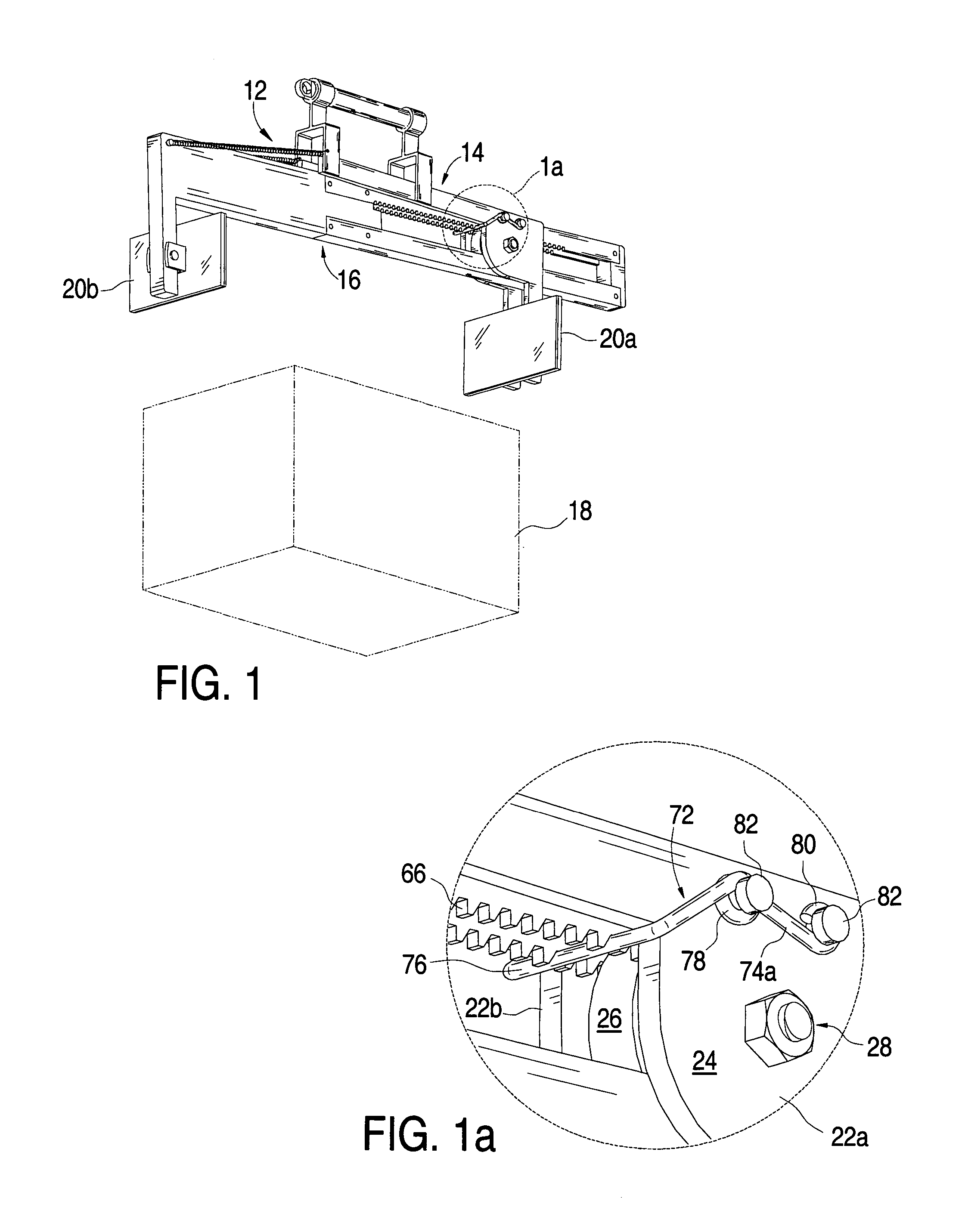 Single hand operated adjustable carrying device and method of use thereof