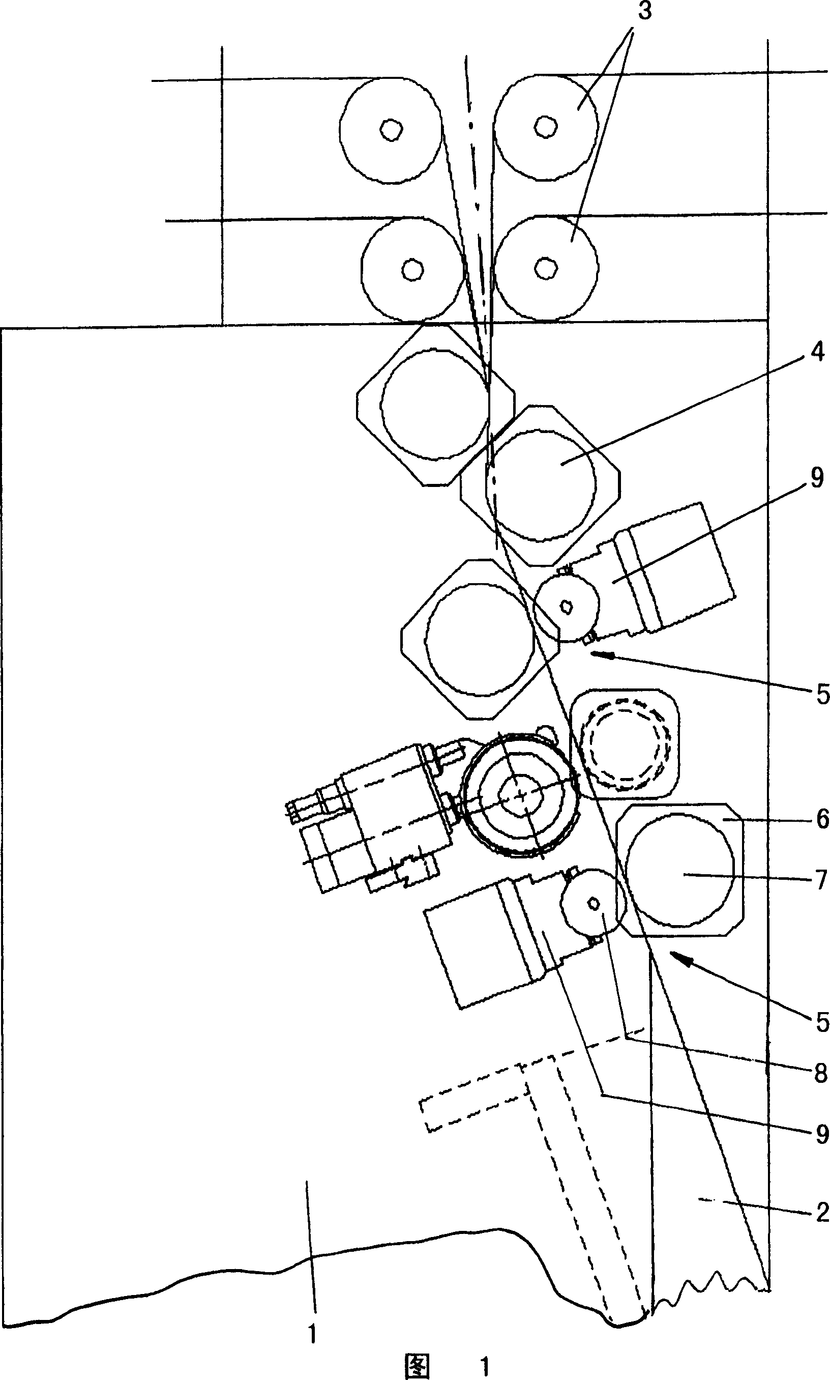 Apparatus for the transport of web-like material