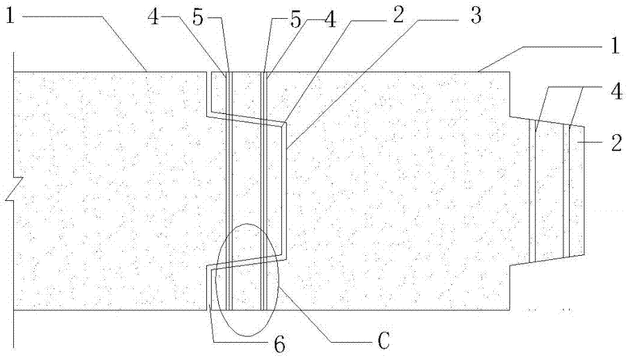 Joint construction of a prefabricated segmental concrete bridge