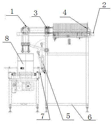 High speed paperboard placing machine