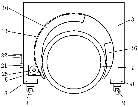 Large steel pipe temporary transfer device for building