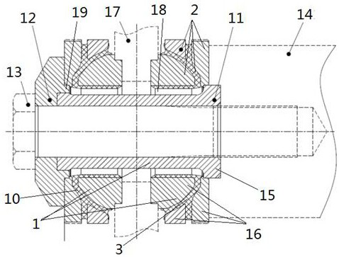 A suspension suspension method for a train motor