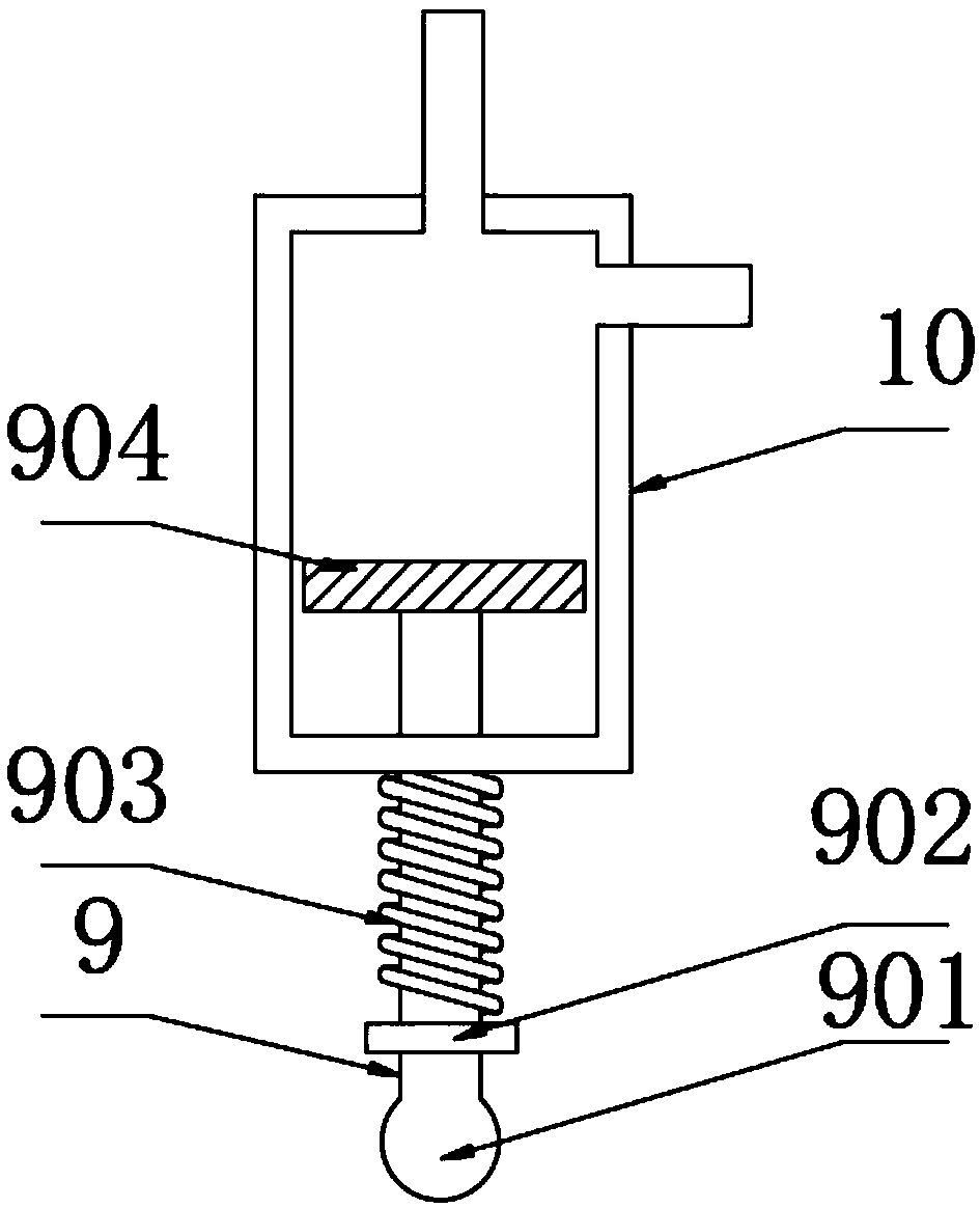 Pesticide spraying device for municipal garden grassland