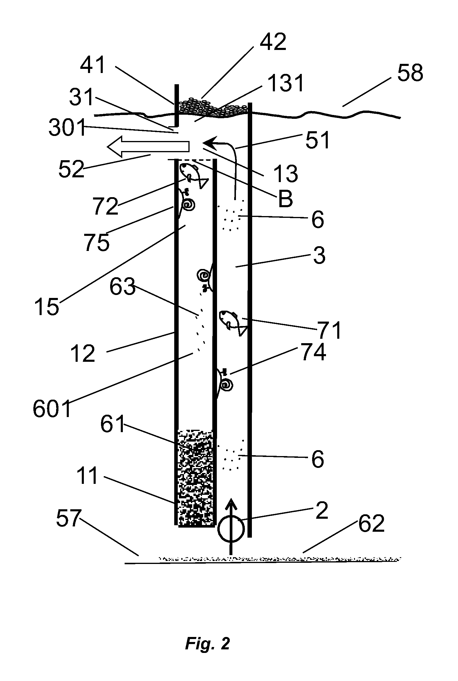 Method for cleaning a water environment of sludge and a device for cleaning a water environment of sludge, in particular an aquarium, miniature decorative pond, or oceanarium