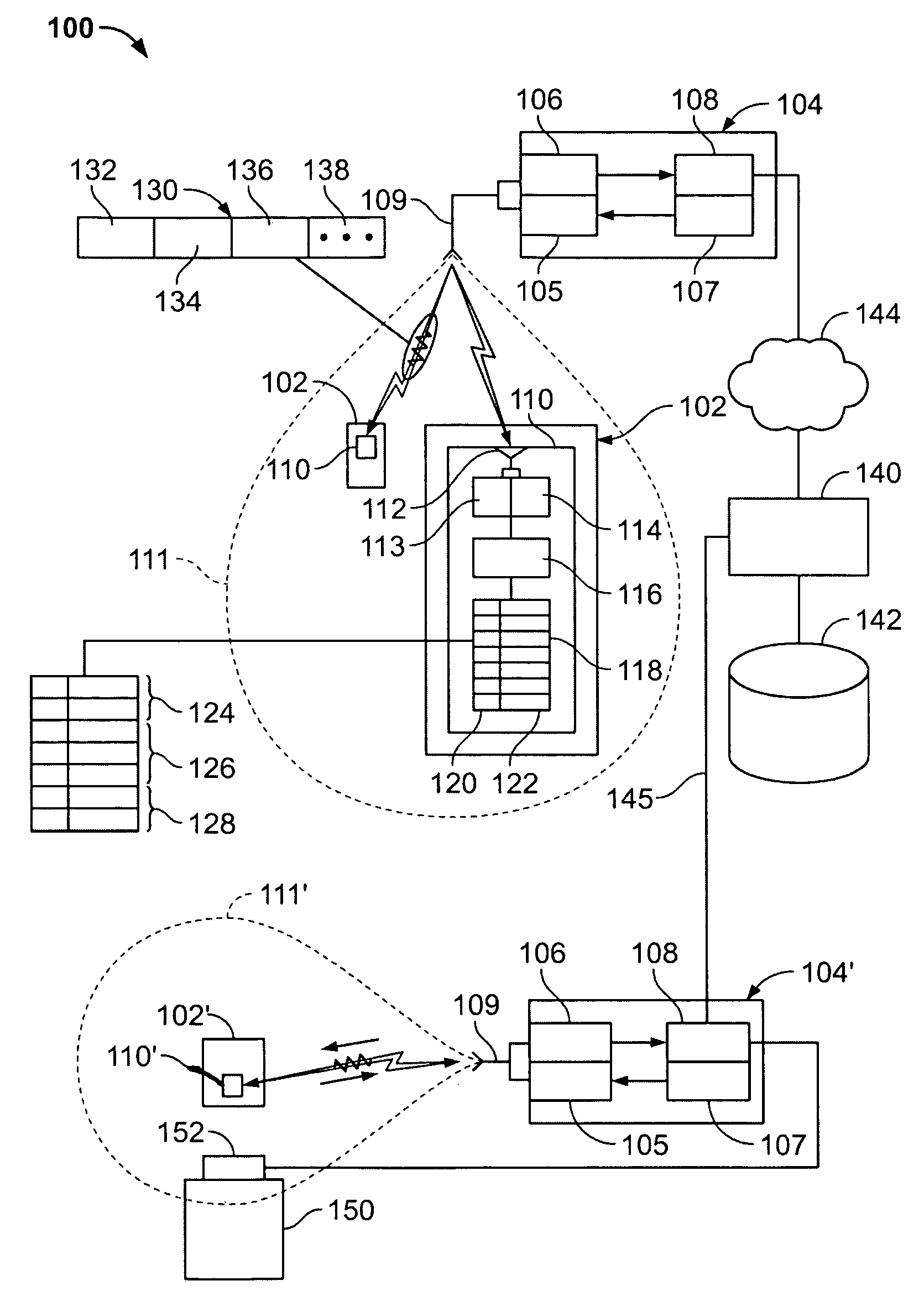 Mobile key using read/write RFID tag