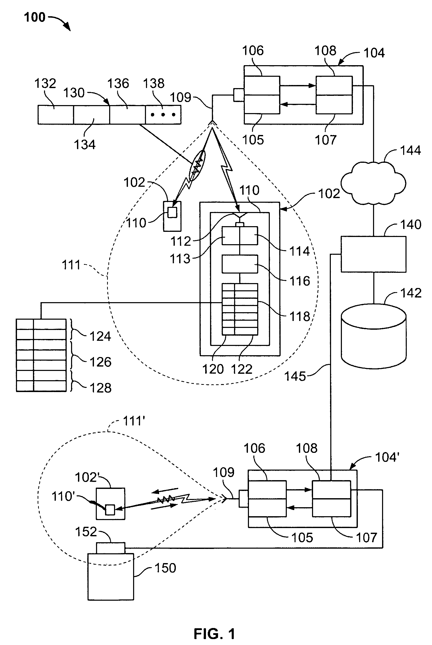 Mobile key using read/write RFID tag